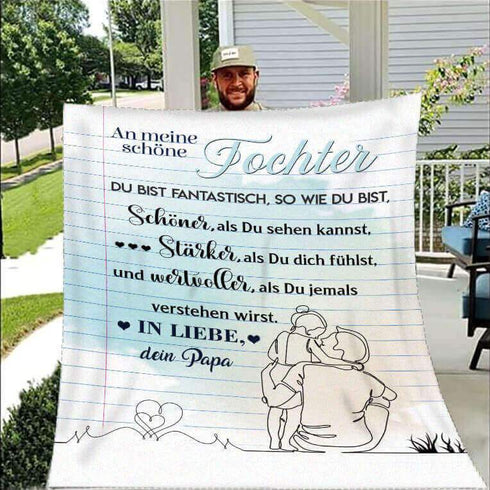 Divesart - Decke vom Vater an die Tochter - "Zärtliche Gefühle"