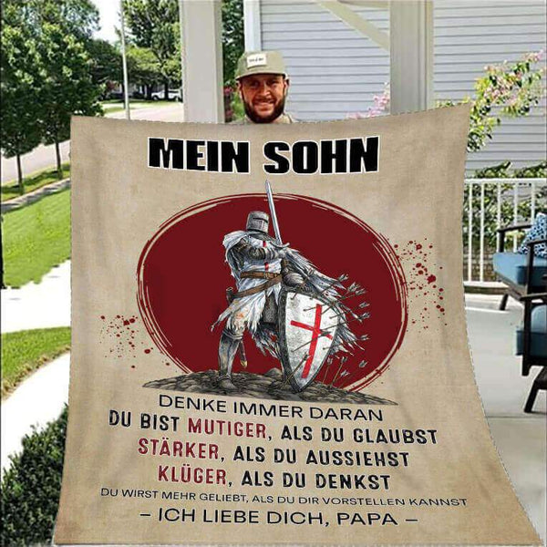 Divesart - Decke vom Vater an den Sohn - "Du bist mein Stolz"