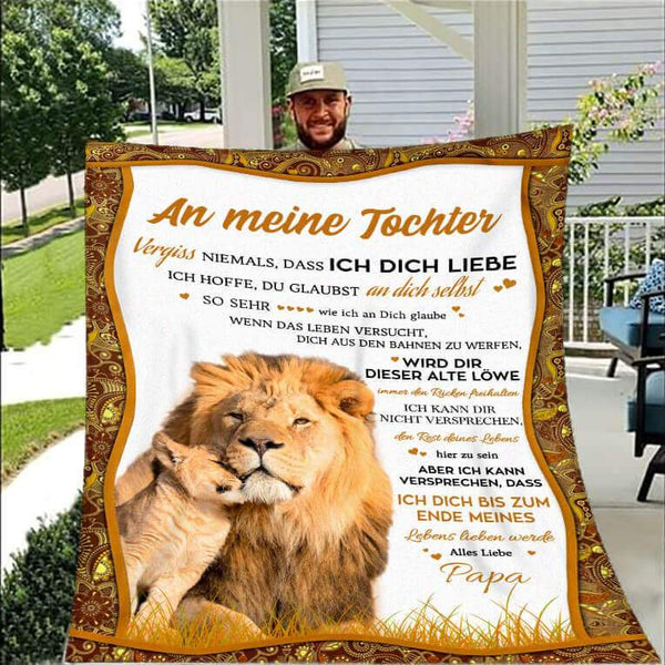 Divesart - Decke vom Vater an die Tochter - "Die Wärme der väterlichen Liebkosung"