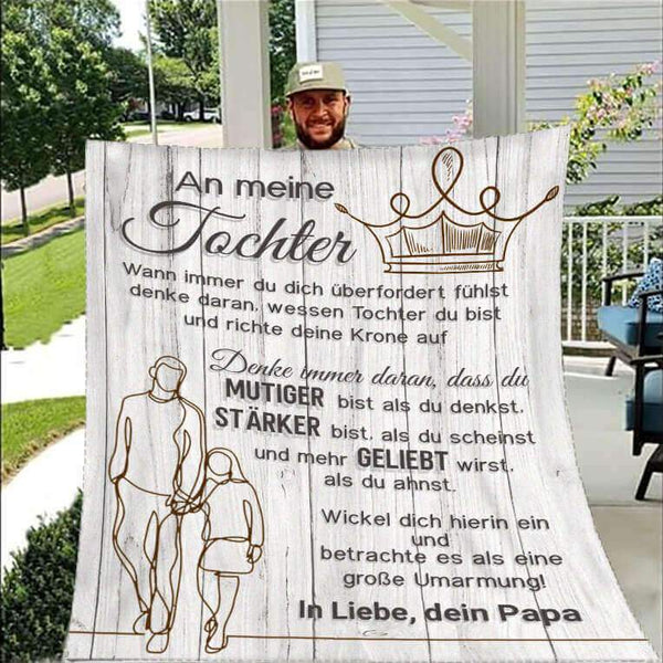 Divesart - Decke vom Vater an die Tochter - "Du bist meine Größe"