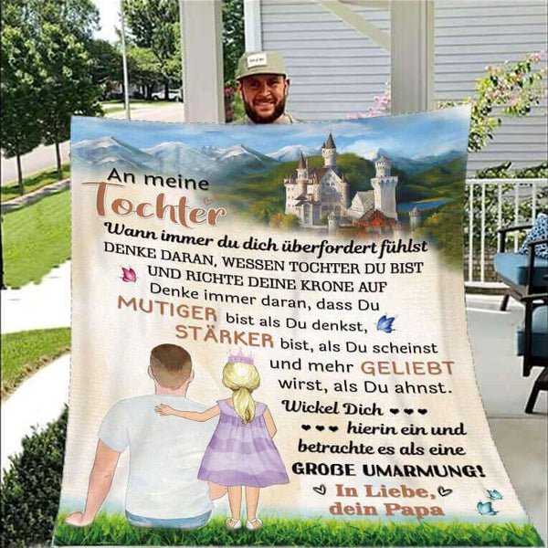 Divesart - Decke vom Vater an die Tochter - "Meine Prinzessin"
