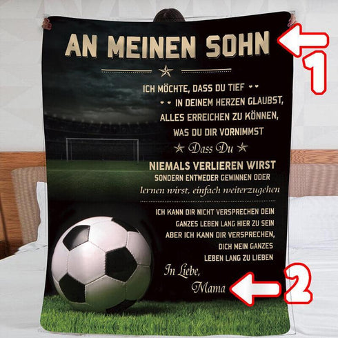 Divesart - Decke von Mutter zu Sohn - "Spiele mit all deiner Kraft"