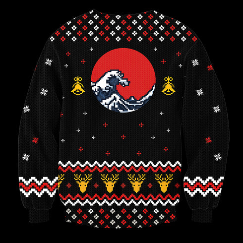 Learn Japanese Christmas Unisex Wool Sweater