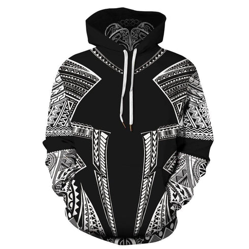 Viking Mythology Black & White - Hoodie - HOOD04FNN071121