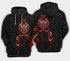 Viking Victory Red Sign Life Style - Hoodie - HOOD10NVC160921