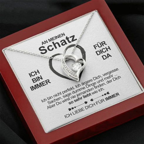 Divesart - Weißgold-Halskette - Für meinen Schatz