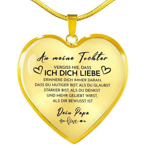 Divesart - Herz Halskette - An meine Tochter von Papa