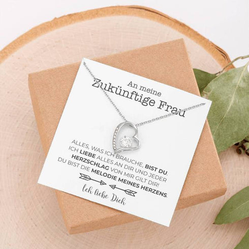 Weißgold-Halskette - An meine zukünftige Frau