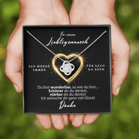 Divesart - Weißgold Halskette - Für meinen Lieblingsmensch