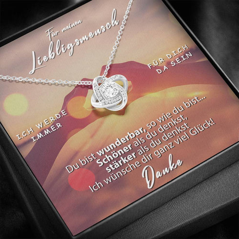 Divesart - Weißgold Halskette - Für meinen Lieblingsmensch