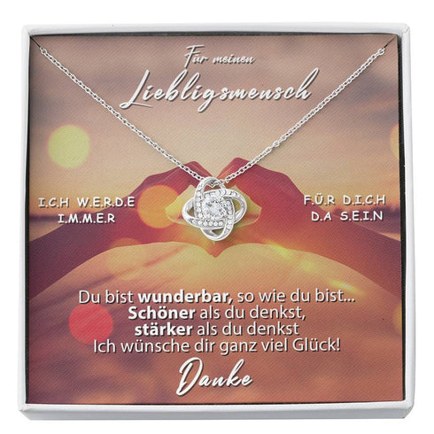 Divesart - Weißgold Halskette - Für meinen Lieblingsmensch