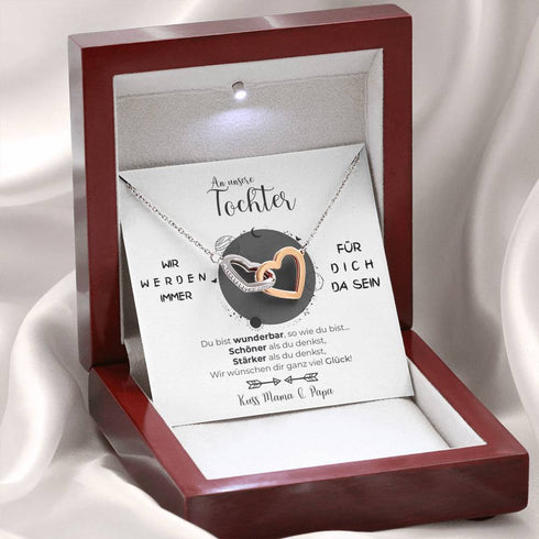 Halskette - An unsere Tochter von Mama & Papa