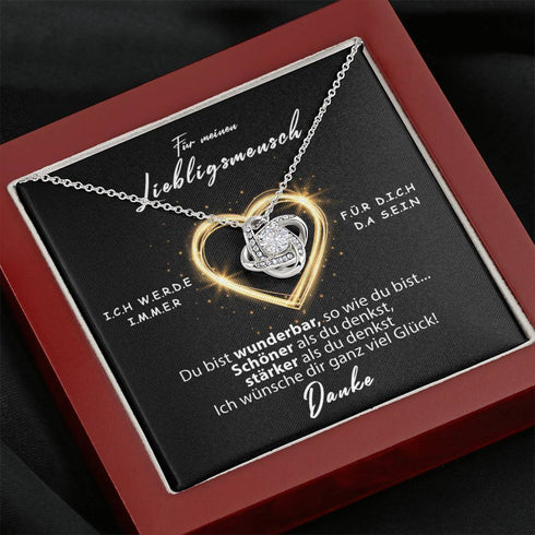 Divesart - Weißgold Halskette - Für meinen Lieblingsmensch