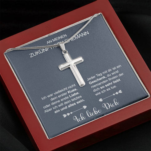 Divesart - Edelstahl-Halskette - An meinen zukünftigen Mann