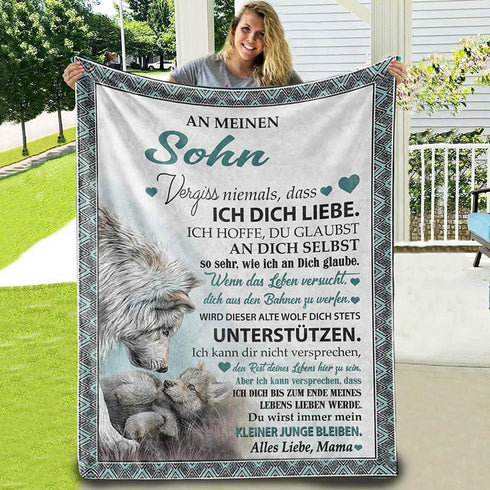 Divesart - Decke von Mutter zu Sohn - "Wolfs Loyalität"