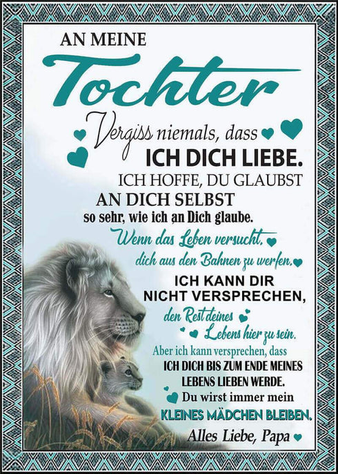 Divesart - Decke vom Vater an die Tochter - "Ich sehe mich in dir"