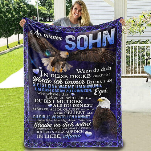 Divesart - Decke von Mutter zu Sohn - "Der Mut des Adlers"