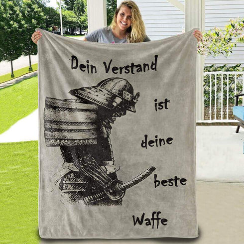 Divesart - Decke von Mutter zu Sohn - "Der Verstand ist die stärkste Kraft"