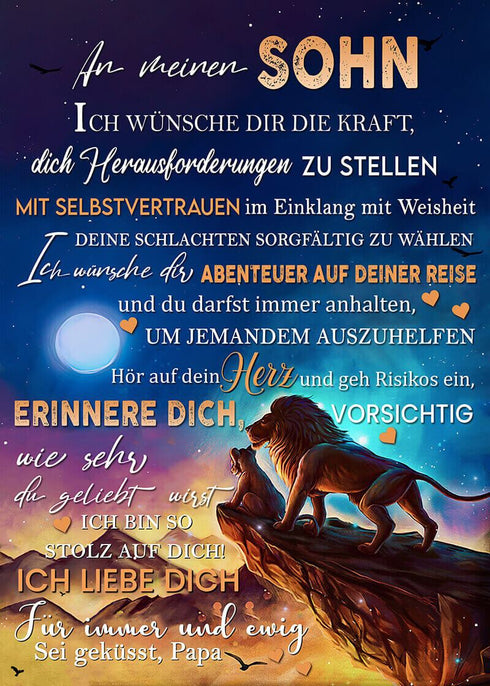 Divesart - Decke vom Vater an den Sohn - "Kreis des Lebens"