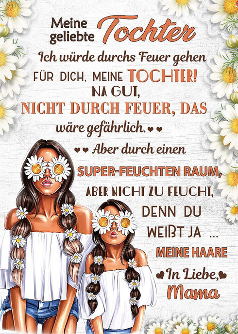 Divesart - Decke von Mutter zu Tochter - "Mein sonniges Mädchen"