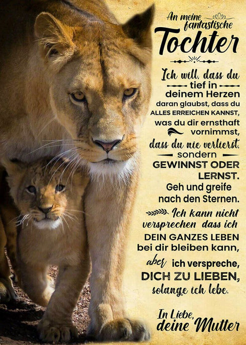 Divesart - Decke von Mutter zu Tochter - "Ich werde immer dein Schutz sein"