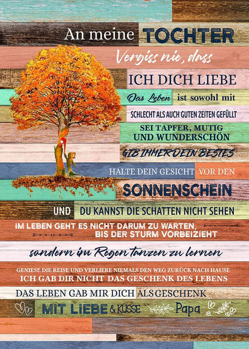 Divesart - Decke vom Vater an die Tochter - "Unendliche Liebe der Generationen"