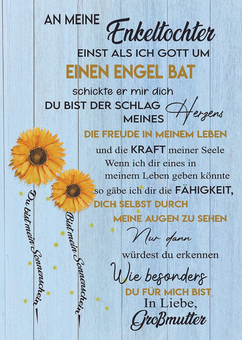 Divesart - Decke von Großmutter zu Enkelin - "Heller Tropfen des Sommers"