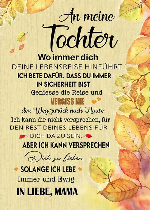 Divesart - Decke von Mutter zu Tochter - "Herbstblätter"