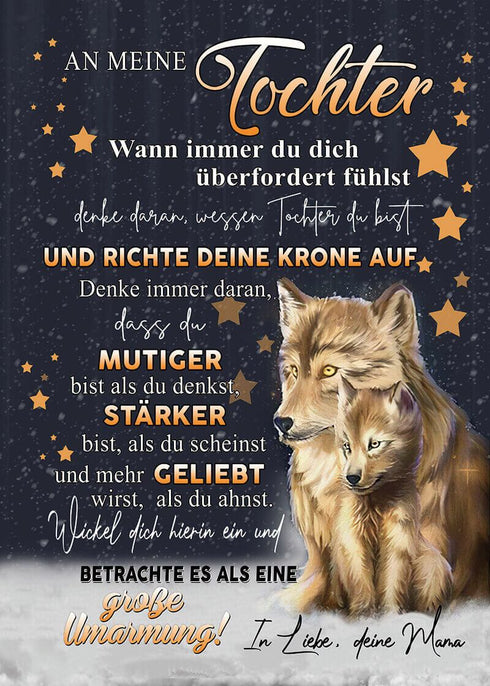 Divesart - Decke von Mutter zu Tochter - "Alle Sterne für dich"