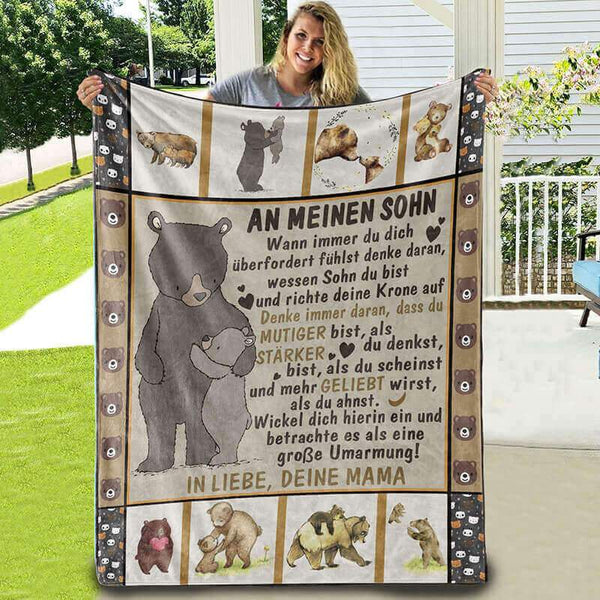 Divesart - Decke von Mutter zu Sohn - "Es ist ein großes Glück, dass ich dich habe"