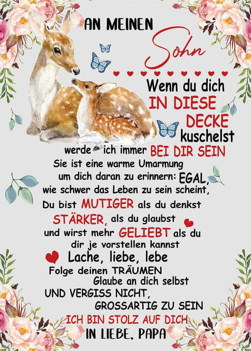 Divesart - Decke vom Vater an den Sohn - "Ich gedeihe mit dir"