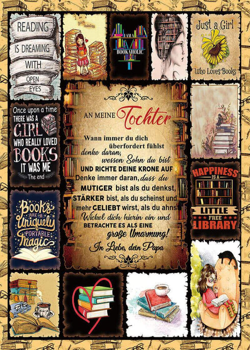 Divesart - Decke vom Vater an die Tochter - "Seelenfrieden"