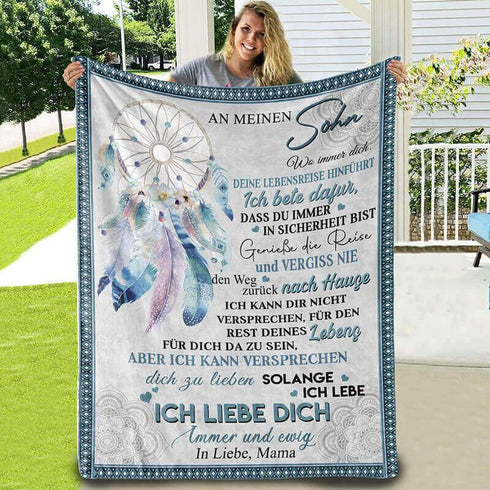 Divesart - Decke von Mutter zu Sohn - "Traumfänger"