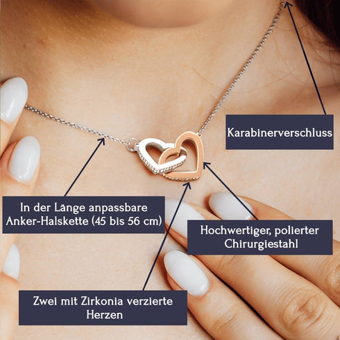 Halskette für einen geliebten Menschen - "Du bist mein Leben"