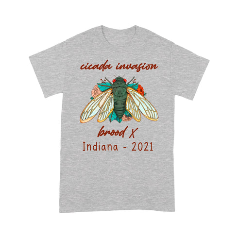 Divesart - Cicada Invasion brood X Indiana 2021 - Standard T-paita