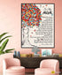 To My Mom - From Son - Long Distance Framed Canvas Gift SM001 - DivesArt LLC