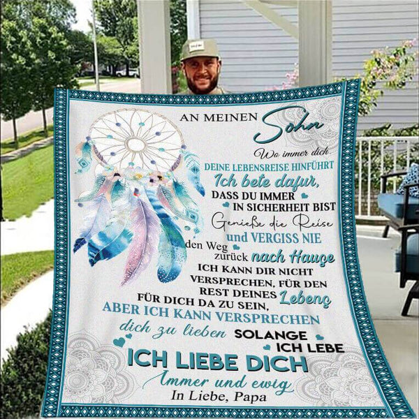 Divesart - Decke vom Vater an den Sohn - "Traumfänger"