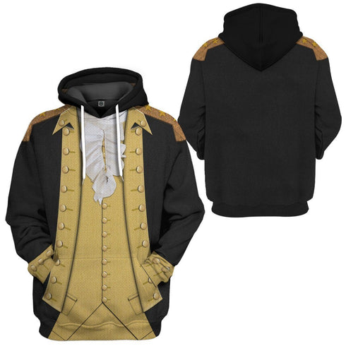 Divesart 3D George Washington Custom Ugly Hoodie