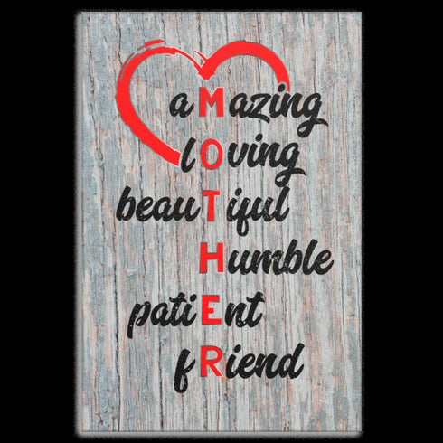 To Mother Canvas Print Wall Art