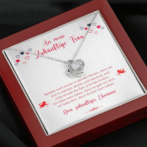 Weißgold-Halskette - (Valentinstag Spezial) An meine zukünftige Frau