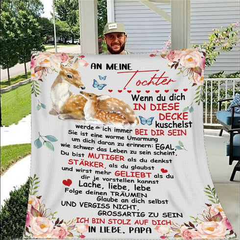 Divesart - Decke vom Vater an die Tochter - "Ich gedeihe mit dir"