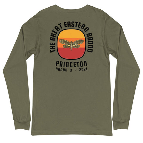 Cicada The Great Eastern Brood Princeton Brood X 2021 Unisex Long Sleeve Tee (Printed on Back)