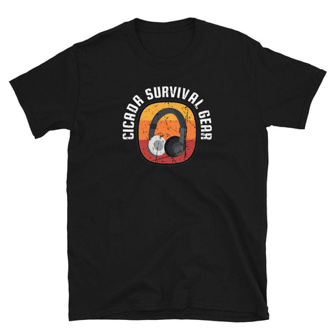 Funny Cicada Survival Gear Meme Short-Sleeve Unisex T-Shirt - Periodical Cicada Brood X 2021 Invasion Gift