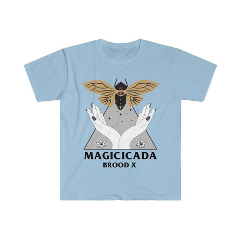 Magicicada Cicada Brood X 2021 Mystical Lunar Astrology Aesthetic Entomology Bug Lover Insect Great Eastern Brood Unisex Softstyle T-Shirt
