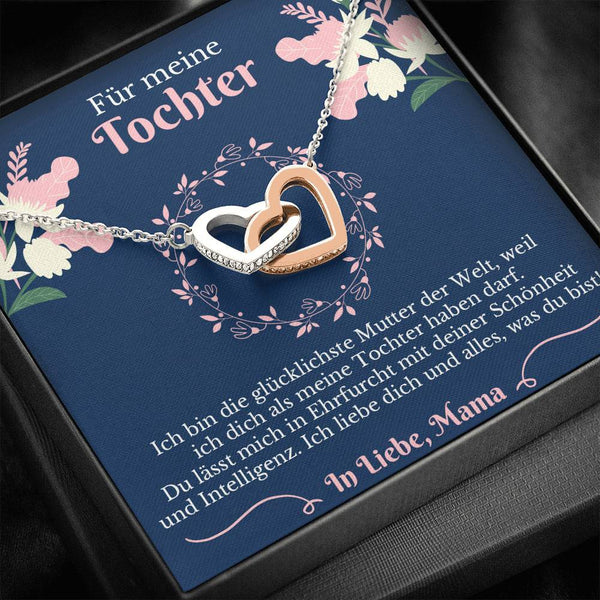 Kette Silber Herzen - Für meine Tochter