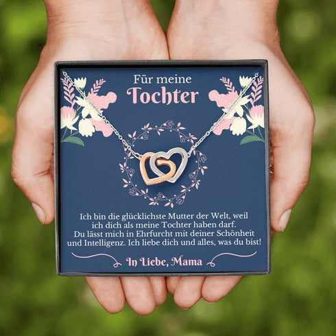 Kette Silber Herzen - Für meine Tochter