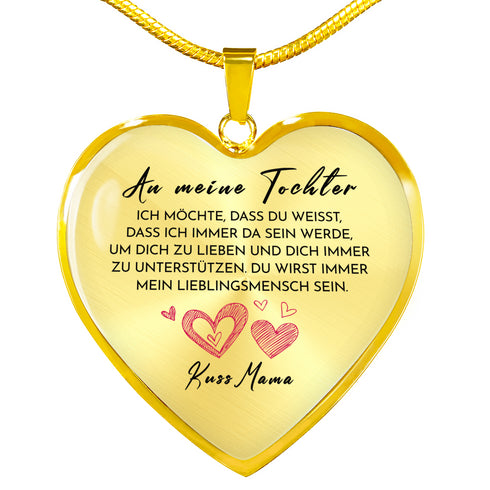 Divesart - Herz Halskette - Du bist mein Lieblingsmensch