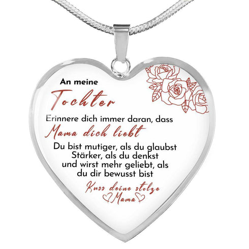Divesart - Herz Halskette - Kuss, deine Mama