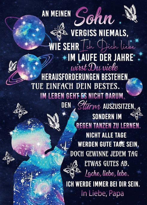 Divesart - Decke vom Vater an den Sohn - "Magisches Universum"