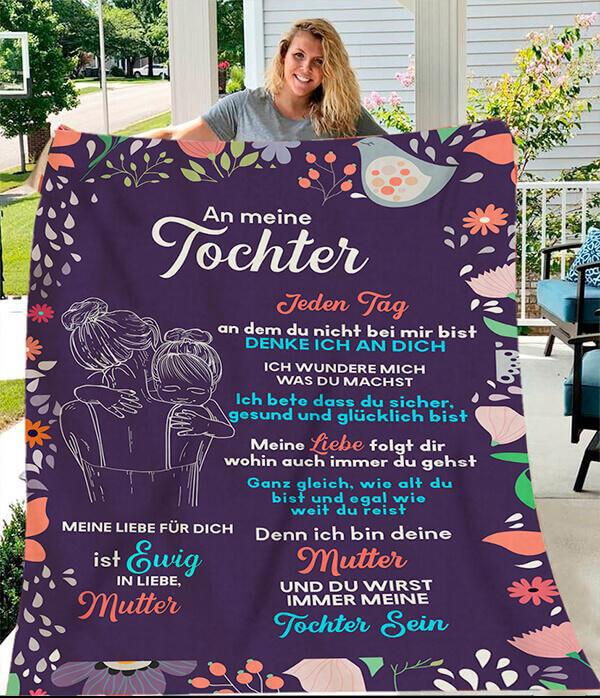 Divesart - Decke von Mutter zu Tochter - "Die Ewigkeit der Liebe Mutter zur Tochter"